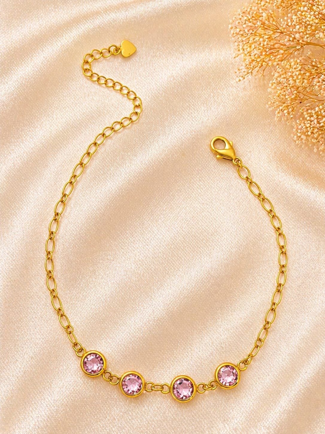 PULSEIRA COM PEDRAS 4MM