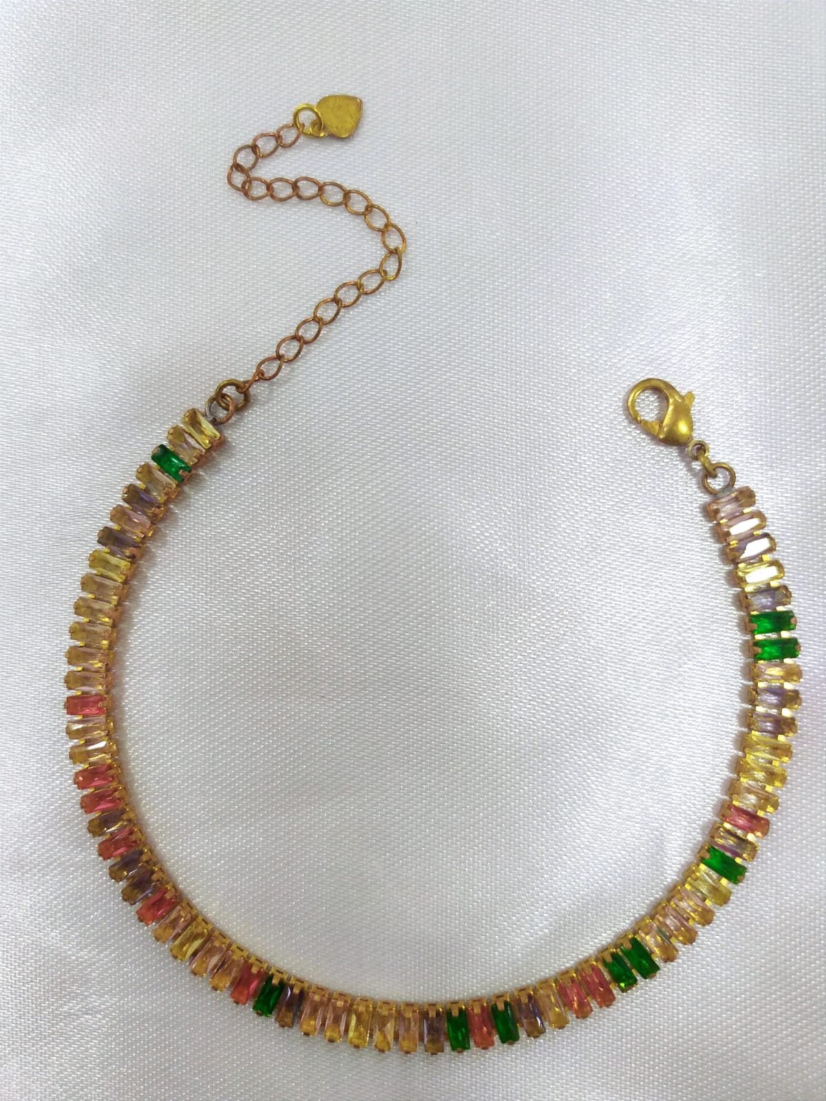 PULSIERA ZIRCÔNIA BAQUETE COLORIDA 2X44MM